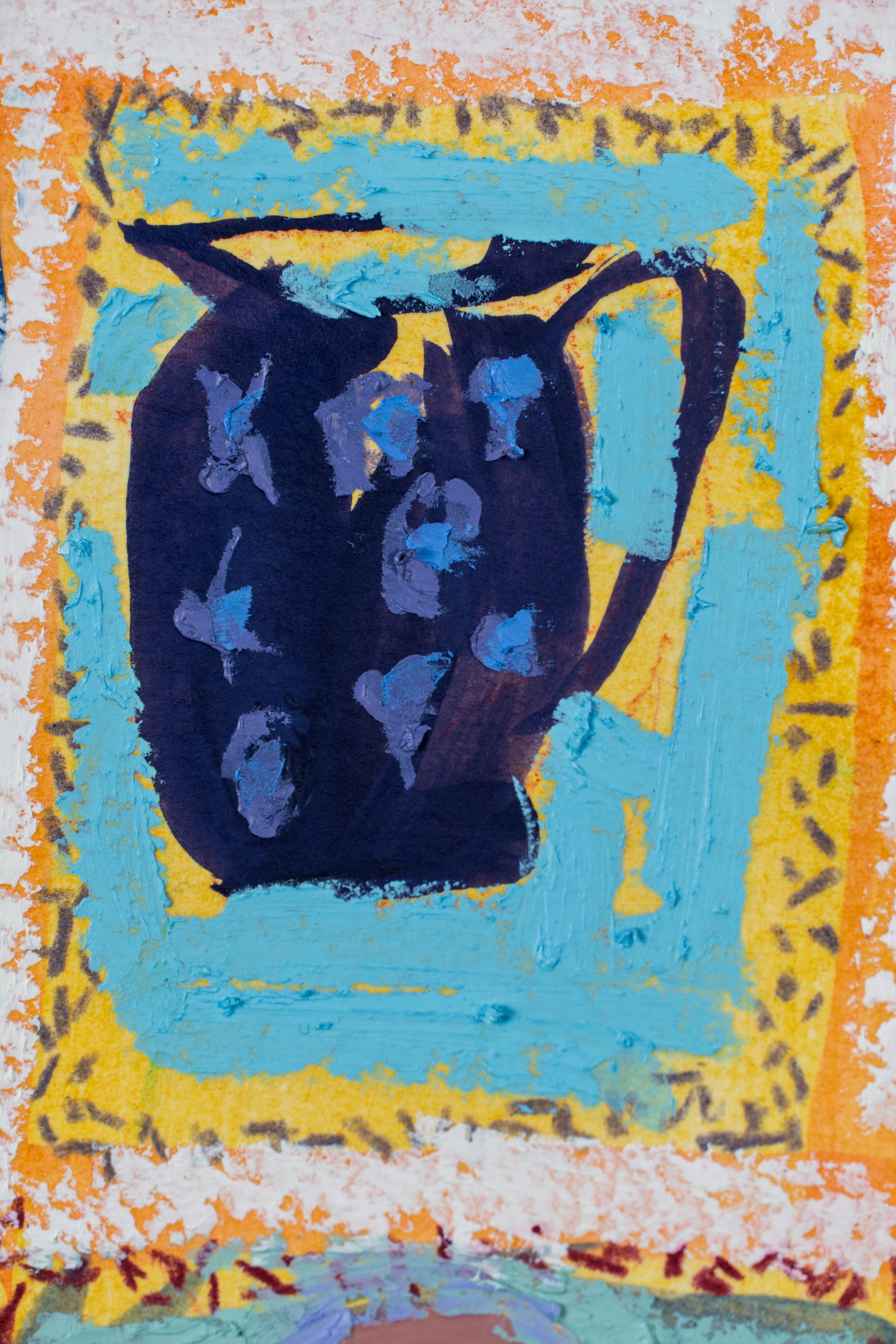 JARRÓN, FLOR Y CAFETERA