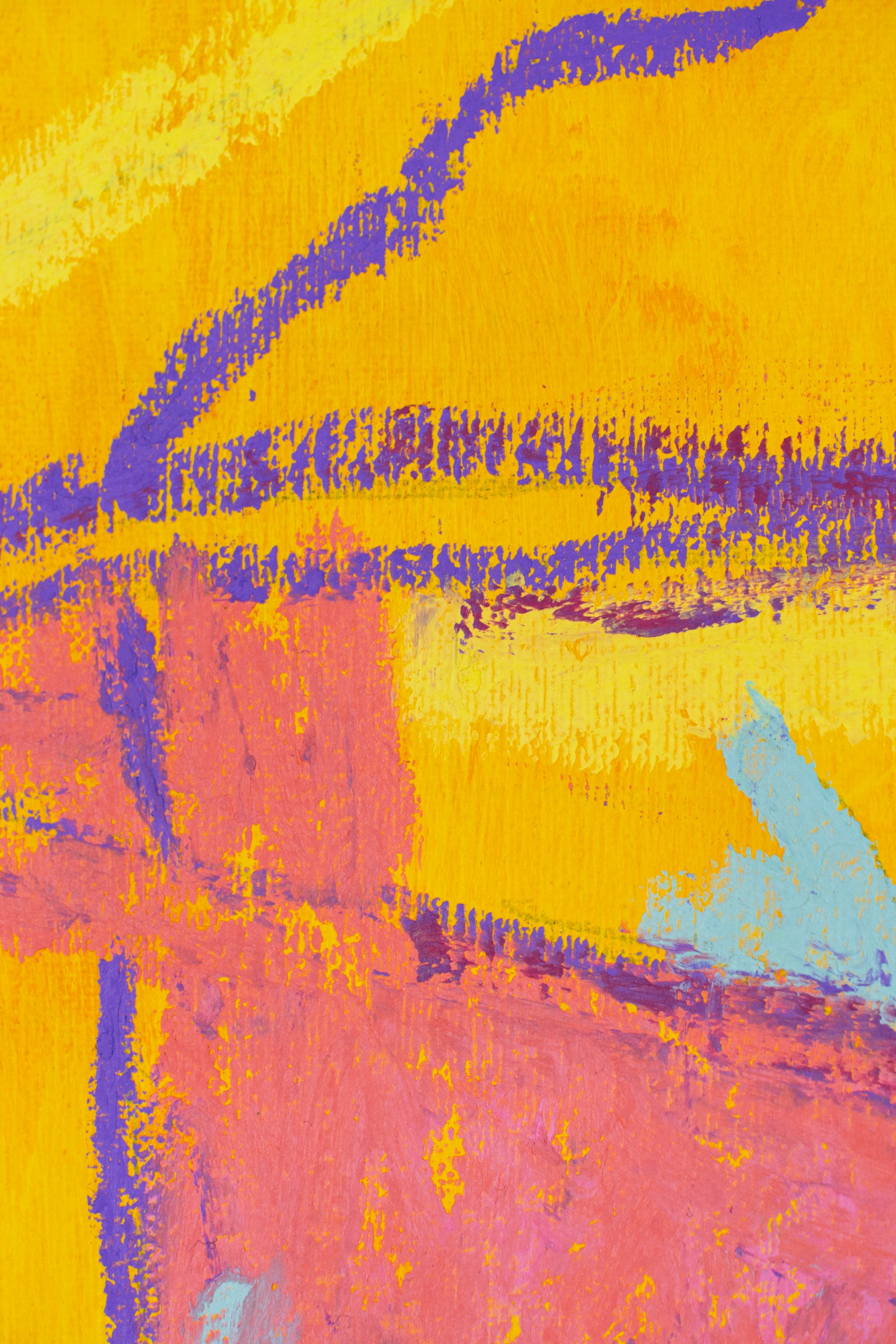 VASO NARANJA LINOGRABADO